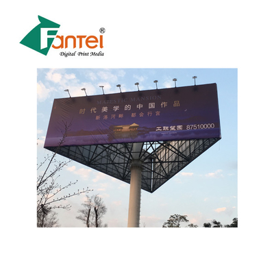 Medien lamelliertes PVC, das Fahnen Frontlit Flex Glossy annonciert